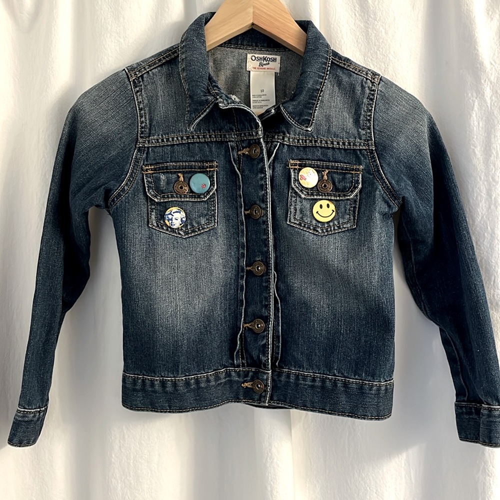 Osh Kosh girls size 10 girls blue jean jacket